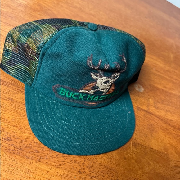 Vintage buck master camo and green hat - Picture 2 of 6